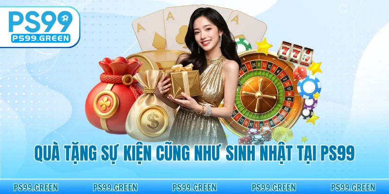 Quà tặng sự kiện cũng như sinh nhật tại PS99