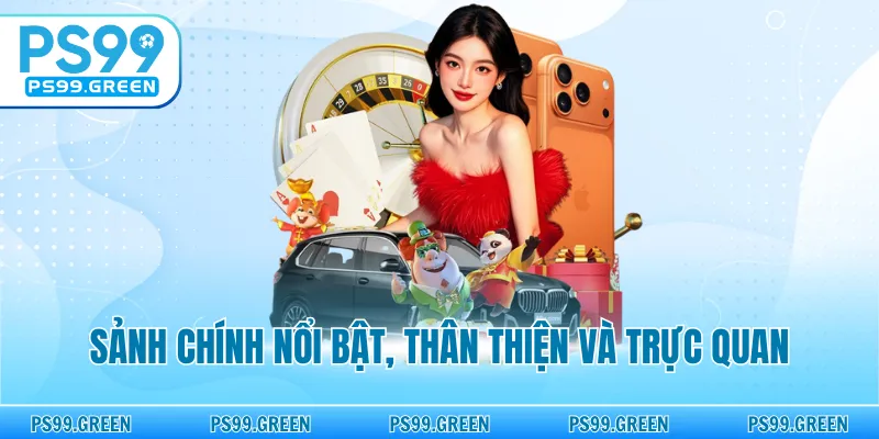 Sảnh chính nổi bật, thân thiện và trực quan